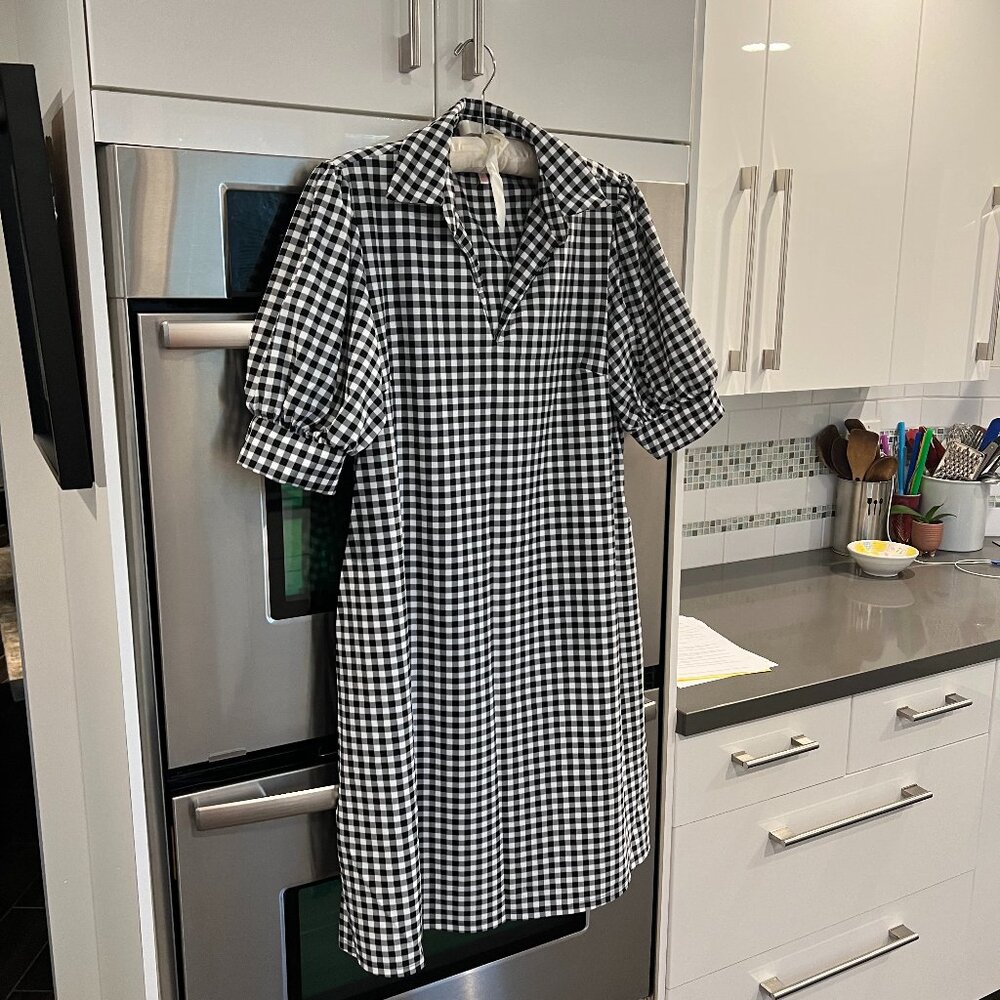 Jude Connally Black Gingham dress